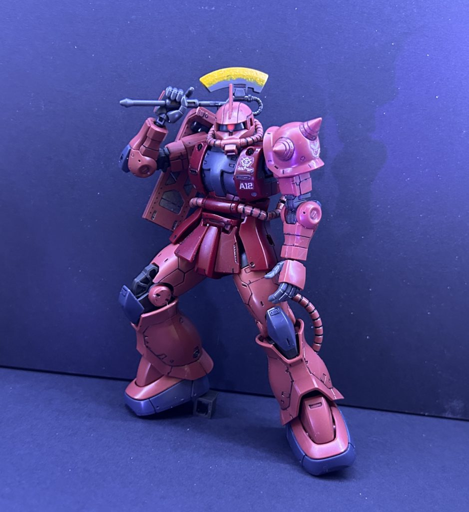 ヒートホークはスポンジでポンポンして発熱感を出してみました。