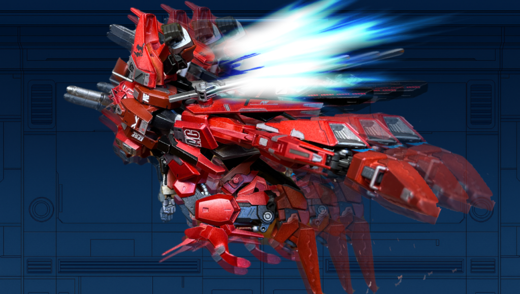 百式の機動力、汎用性はこれらの改造によって失われることはなく、むしろそれらを延ばす方向にも進められた。脚部や背面に増設された高機動スラスターユニット、従来の戦闘よりも高速戦闘に適した重心設計などより、フルアーマー化による重量増を最小限に抑えることができた。