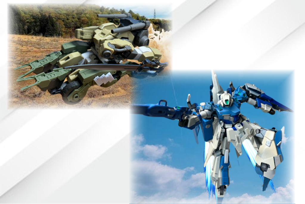 7月試作型四輪駆動式可変ms デミバーディングCこの変形はのちにスプリガンゼータを作るときの参考になりました。試作型四輪駆動式可変ms デミバーディングC｜TmK-08さんのガンプラ作品｜GUNSTA（ガンスタ）RGZ-005Λ GT-ReZEL特に思い入れのある作品です。ガンダムGT-FOURが好きでその機構を何とか最新鋭機を使ってリメイクできないかなと思ってやってみました。ちょうど可変機構持ち、スタイリッシュ、拡張性の高さという面でリゼルが最適だと思い制作しました。投稿した10分後に非公式ではありますがガウォーク形態に変形させました。以外にかっこよかったので実質4段変形です。RGZ-005Λ GT-ReZEL｜TmK-08さんのガンプラ作品｜GUNSTA（ガンスタ）