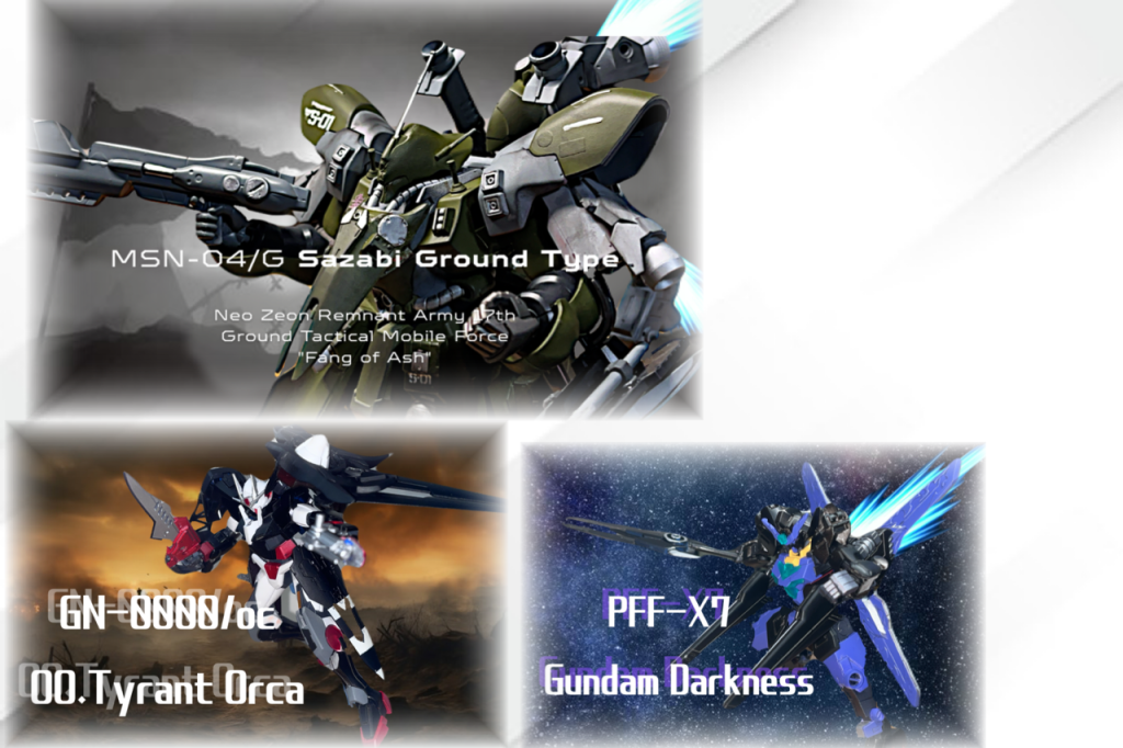 9月は同じ日に3つ投稿しました。反響が良かったのが意外でした。沙花叉クロヱ専用MS　OO.T(OO.Tyrant Orca)ラプラス・ダークネス専用MS「ガンダム・ダークネス」一応私は名前、設定決め、塗装だけですが、アルさんからは載せてもいいよとのことで。センスが良いので、ここから私はアイデアがどんどん湧いてきました。テストと重なって記事を上げるのが遅くなり、陸戦型サザビーができた日に3つあげる形となりました。沙花叉クロヱ専用MS　OO.T(OO.Tyrant Orca)｜TmK-08さんのガンプラ作品｜GUNSTA（ガンスタ）ラプラス・ダークネス専用MS「ガンダム・ダークネス」｜TmK-08さんのガンプラ作品｜GUNSTA（ガンスタ）MSN-04G陸戦型サザビー倉庫にあったサザビーを改造しました。ちょうど近藤版の機体を知った時期でもあるので、感化されて制作しました。ごつさがたまりませんが、同時に収納しにくいというのが欠点です。MSN-04G 陸戦型サザビー（Sazabi Ground Type）｜TmK-08さんのガンプラ作品｜GUNSTA（ガンスタ）