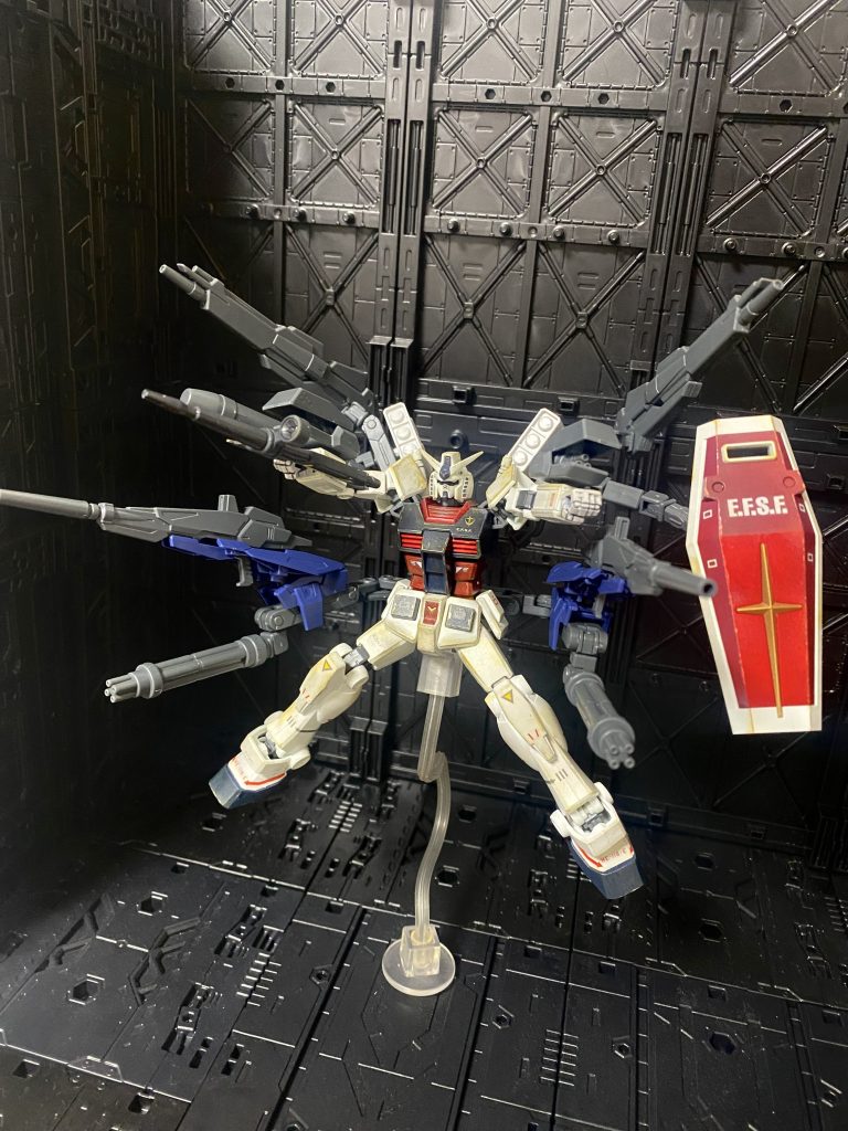 RX-78 フルバースト!笑すぐ外すので塗装はしてません🤣