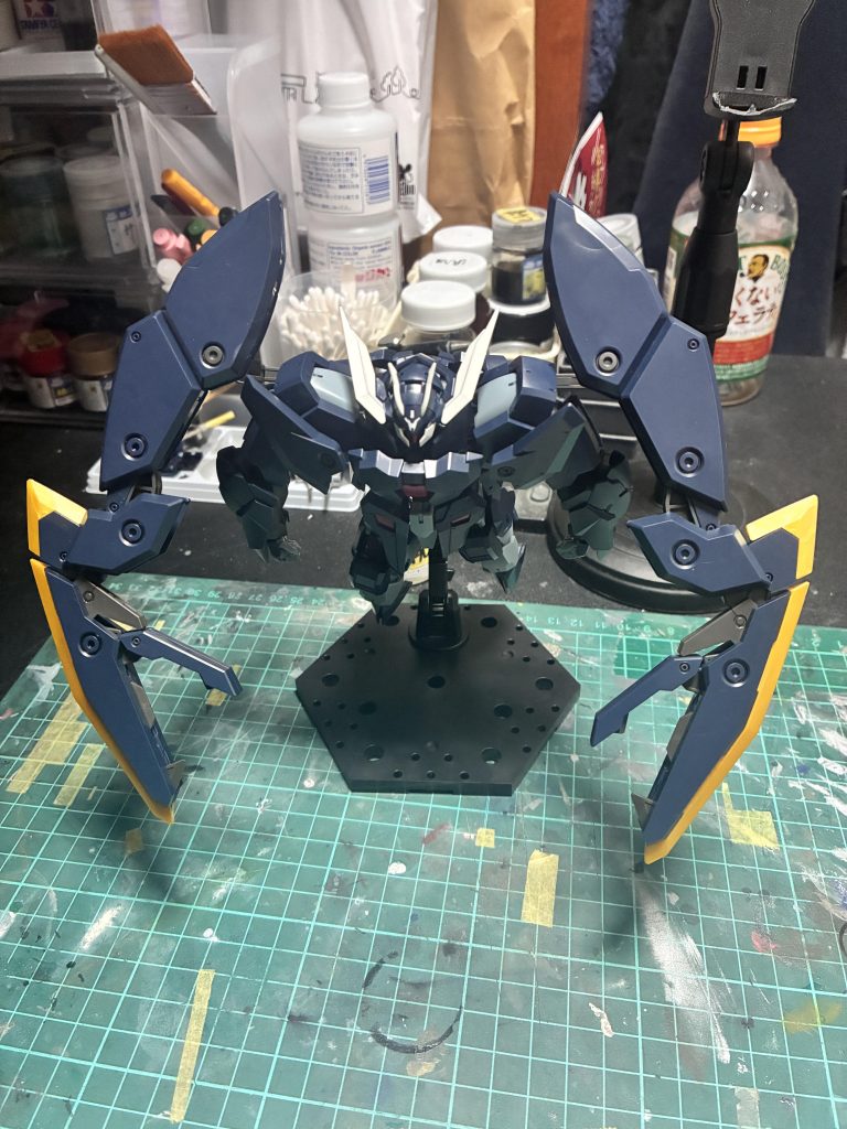 つや消しとデカール貼る前