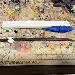 改造機の専用武器以前製作した灰色の英雄の使用武器をベースに太刀を収納しメイス、狙[…]