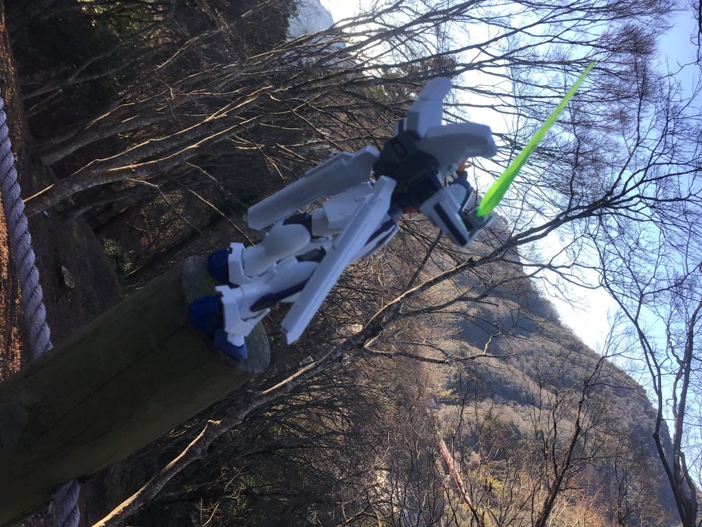 山頂でのバック