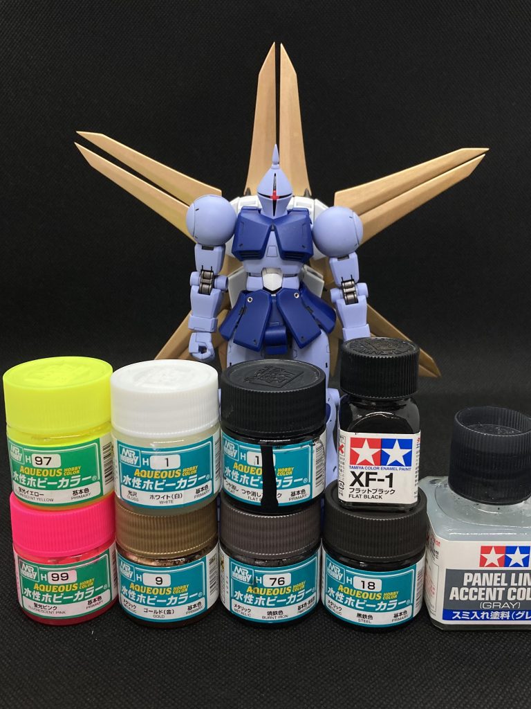 使用塗料感想正直、ギャンは好きじゃないのでサクッとしあげてネタに走りました余った盾はどしよっかなー