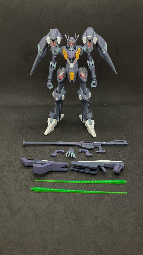 製作物一覧。塗装はガンダムマーカーのみです。グレー1=ガンダムマーカー ガンダムメカグレーグレー2=同MSVブルーグレー銀=同シャインシルバー白=同ホワイト赤=同レッド黄=同イエローガンメタ=同ヘビーガンメタリック 別売のガンダムデカール「水星の魔女汎用②」を貼りトップコート後にシェルユニット内メカ部分をガンメタで塗装し、発光部のホイルシールを貼りました。当初はシルバーでの塗装予定でしたが、クリアパーツの透明度が予想以上に高く、悪目立ちしそうだったのでガンメタにしました。 これにて2025年最後の投稿となります。皆様良いお年を。