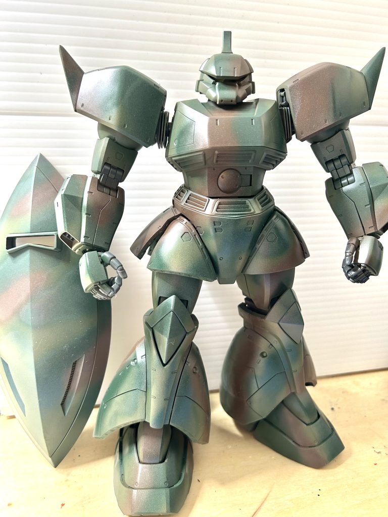 最後にウォッシングをし過ぎて、迷彩がぼやけてしまいました😆今回もいろいろ失敗しましたが、初めての迷彩塗装はとても楽しかったです😁また、チャレンジしたいです❣️