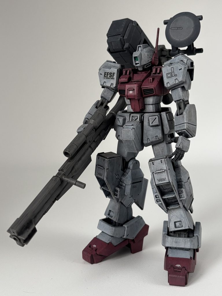 バイザー部分とフェイスカラーが同じところが個人的にこだわり笑今回もファレホでの筆塗り塗装となりました！