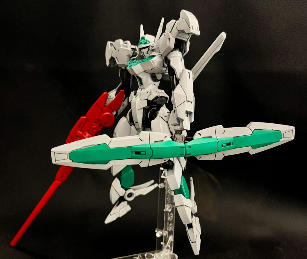 元々の羽根みたいのが盾のようだったので脱着可能で作り、パイドルスピアも先端外せば元に戻ります。