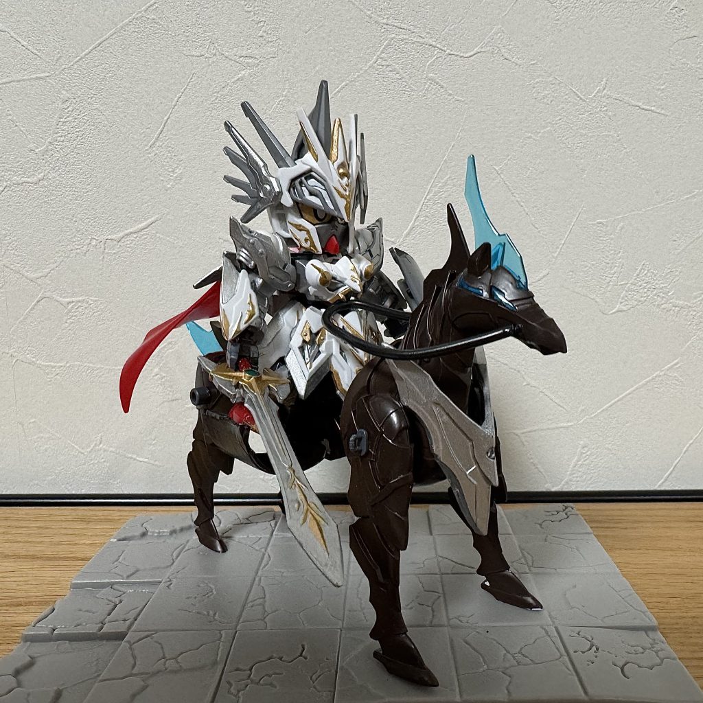 騎乗した状態です。