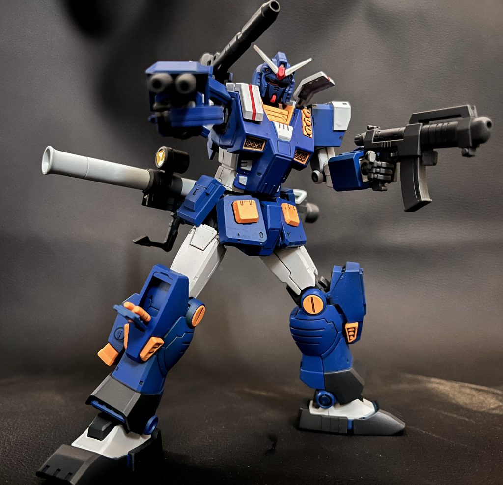 MGのカラーサンプルを参考にブルーの色合いにこだわってみました