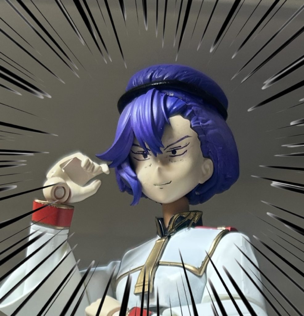 って、アンタ誰!!?やはり人形の命、目を描くのは難しいですねタンポ印刷を一度薄め液で除去し、肌色塗装しました。目は水性塗料で描いてるので、やり直しは効くのですが流石に心が折れました。これくらいで勘弁して下さいちょっと鳥山明風になってしまいました💦他の表情も肌塗装までしましたが、目は描いていません。気が向けばやると思います(絶対やらないやつ