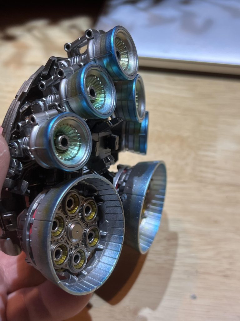 バーニア焼け風の塗装、初挑戦しました！「それっぽいかな…」みたいなレベルでした笑まだまだ練習頑張らないと！