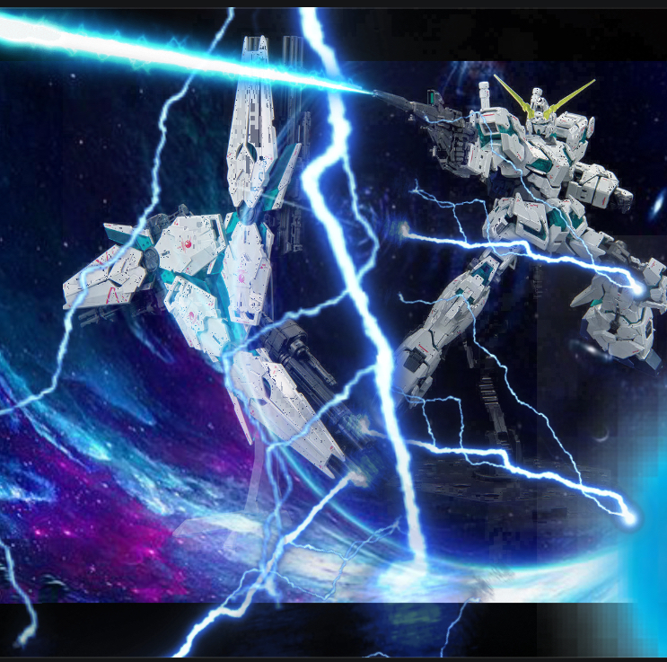 ユニコーンガンダム戦闘シーン