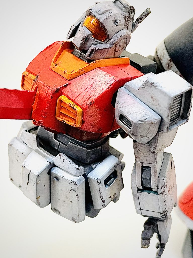 劇中でジムⅡを無双するシーンを再現※積み崩しの都合上、本作はネモです