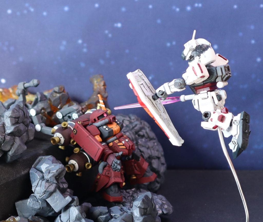 フルアーマーガンダム VS サイコザク〔ラストシーン〕（MSアンサンブル）–2枚目/制作者：tytaniaIII