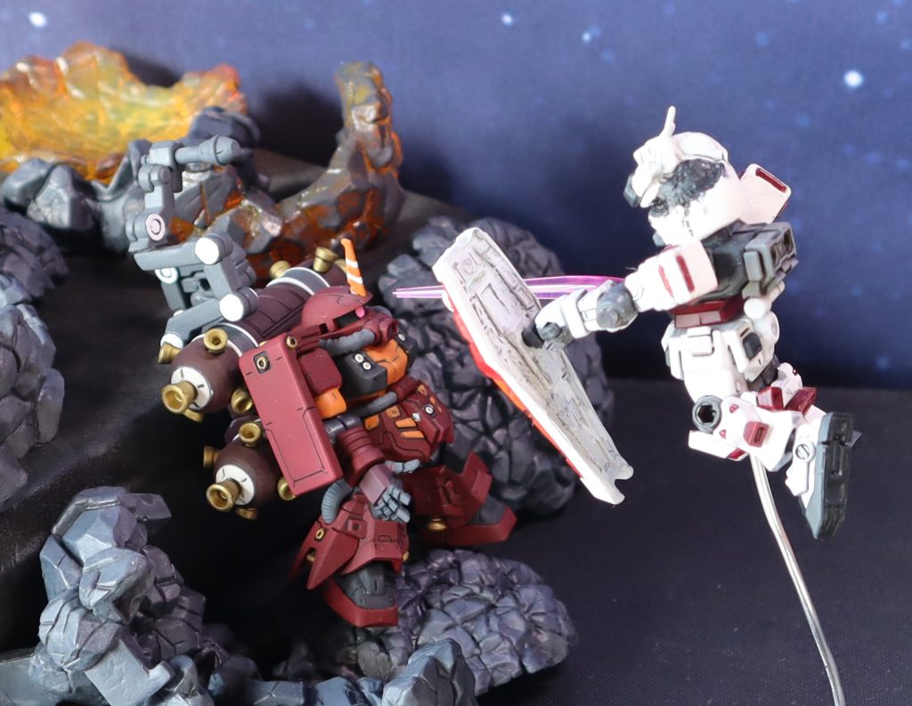 フルアーマーガンダム VS サイコザク〔ラストシーン〕（MSアンサンブル）–3枚目/制作者：tytaniaIII