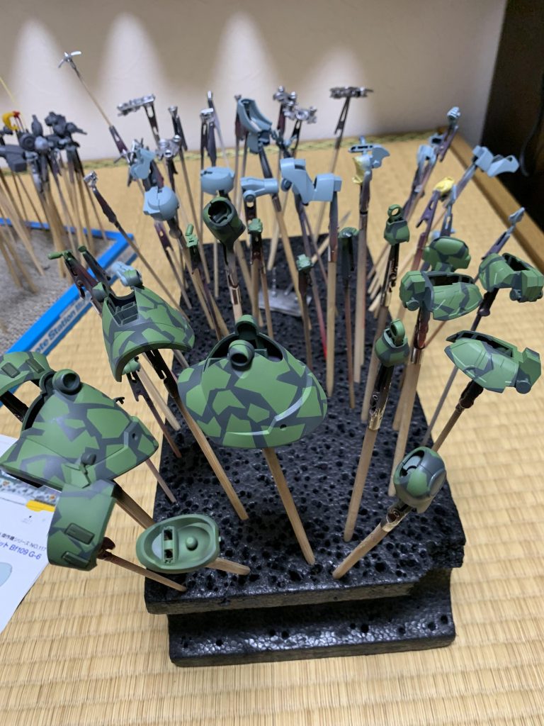 塗装の途中経過...