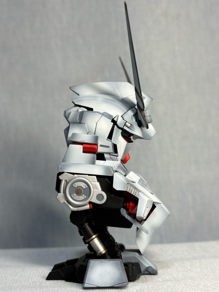 横からです。他の方が投稿されている写真を見てもレベルが非常に高く塗る前から緊張していましたが非常に手軽で楽しく、満足感も高い模型でした。