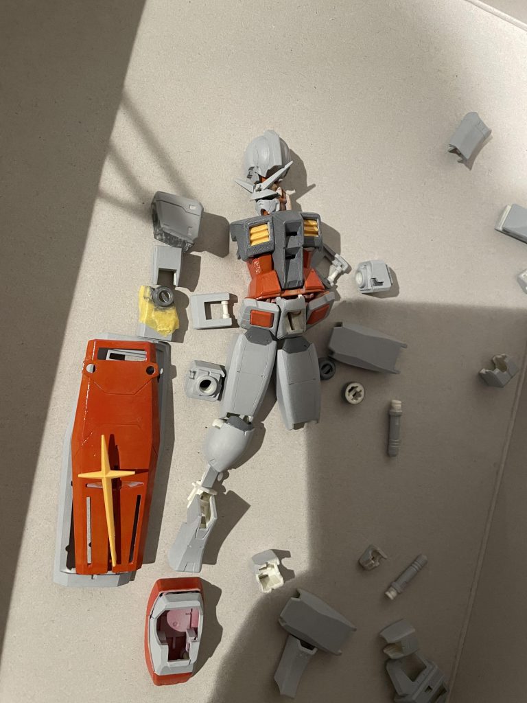 汚し前、塗装中のものこれはこれで好きなのですが個人的には汚しを入れた方が好みですね!