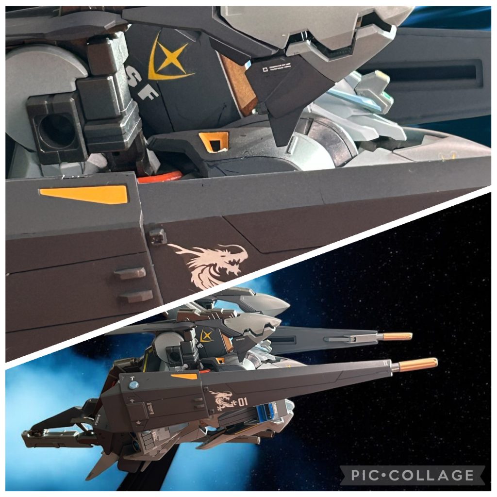 T3部隊解散後、収監されたエリアルド・ハンター少尉がグリプス戦役後出所。民間人として暮らしていた所、シャアの反乱でUC0093再び戦場に‥という妄想をしてから(してから?)カラーを決めました(え?)