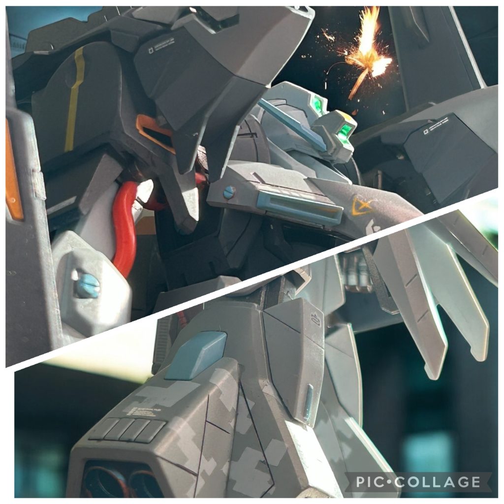 前腕部と下腿部にはデジタル迷彩