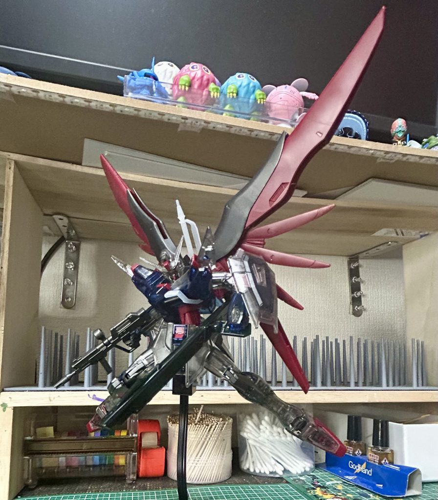 初めてクリアカラーver.を制作したのですがクリアカラーも案外悪くないですね(◍︎´꒳`◍︎)デスティニーだからってのもあるかも‥