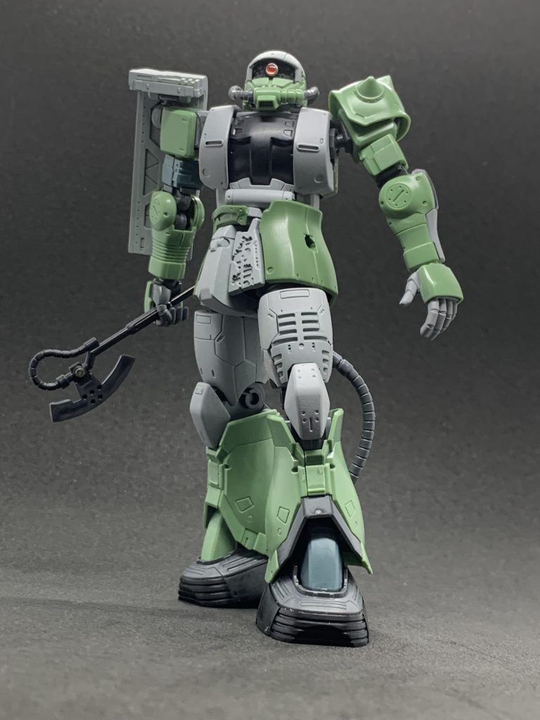 作成工程仮組状態、完成を妄想し、ポージンク