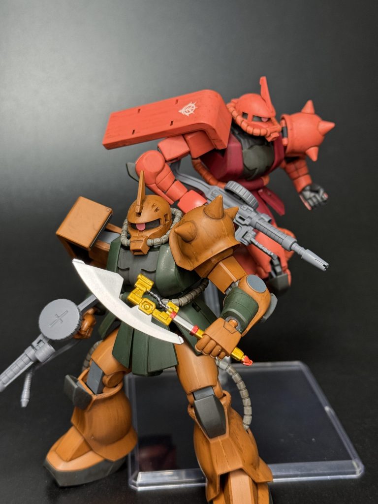 HGUC シャア専用ザク&ガルマ専用ザク–4枚目/制作者：秋風邪