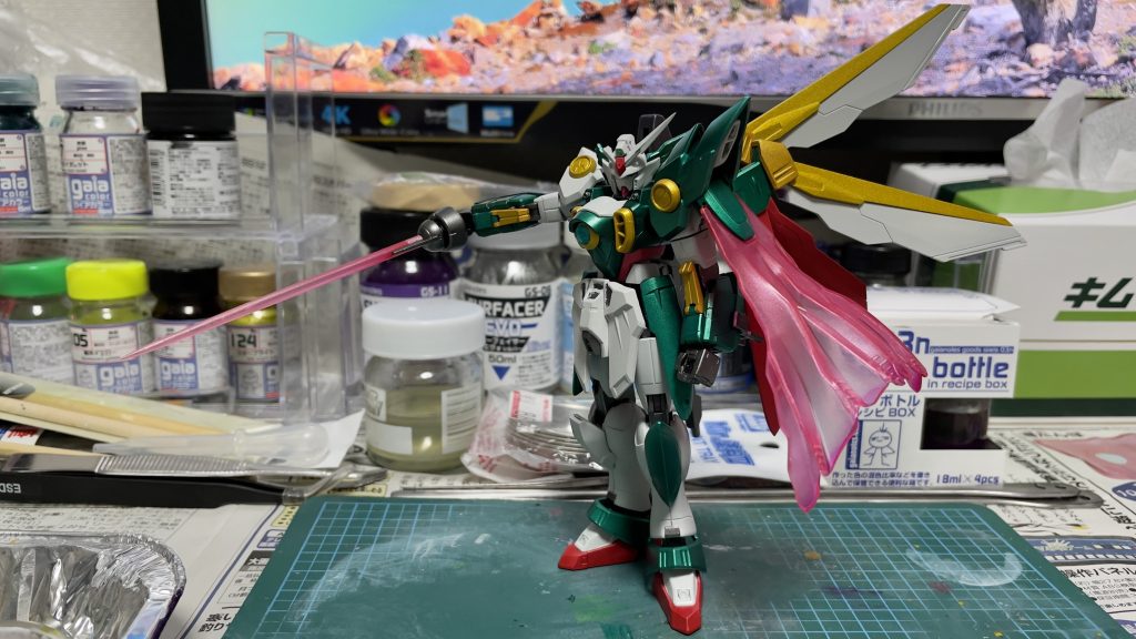 そして塗装後 途中でノズルが詰まったりとか色々あったけど初エアブラシ楽しかったです