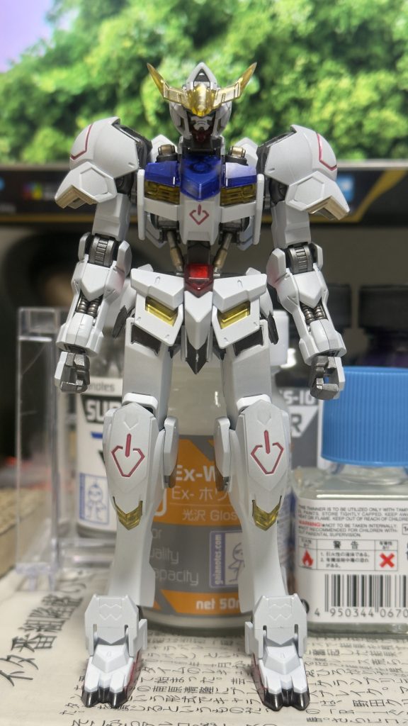 装甲付きスミ入れ、汚し前の状態&nbsp;クリア裏のミラークロームが綺麗に光を反射してくれて良い感じです