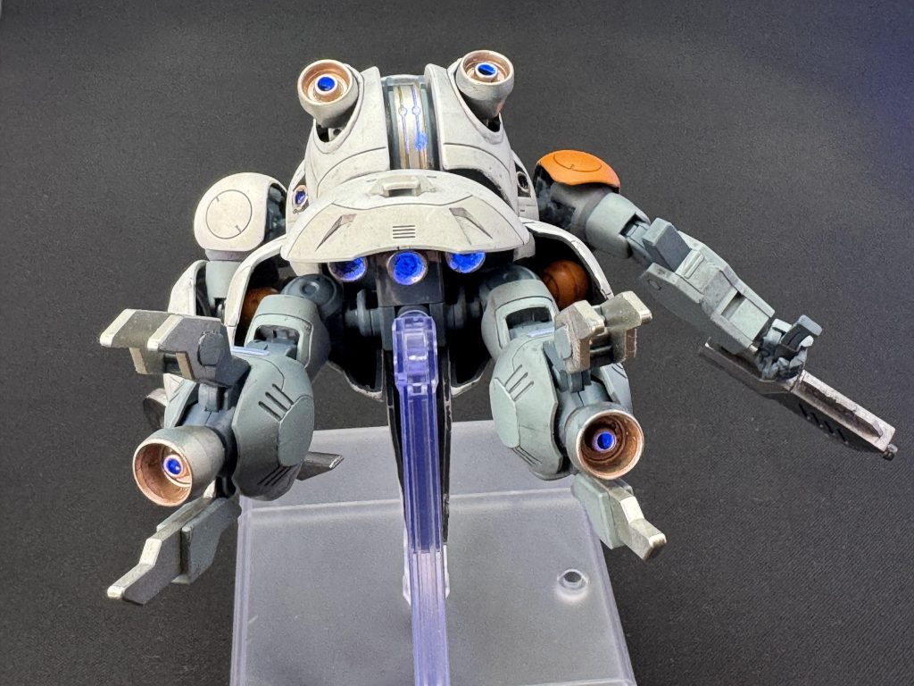 バックショット…バーニヤには蛍光塗料を塗ってUVライトで光るようにしました