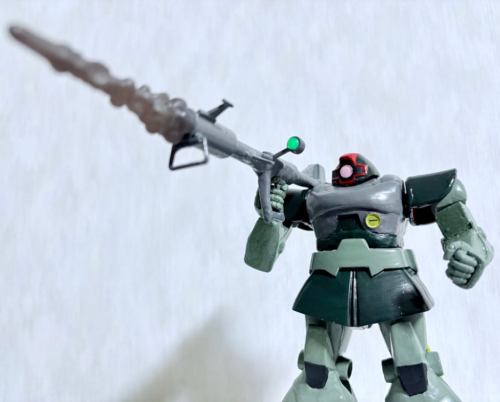 さらにジャイアントバズにはロボット魂のエフェクトパーツも付けられる(zaku-kao5)