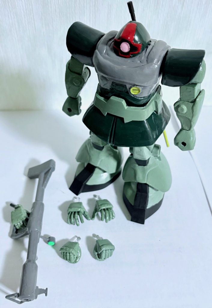 セット一式。※元の旧キットにはこういうハンドパーツはついていないので、注意が必要。