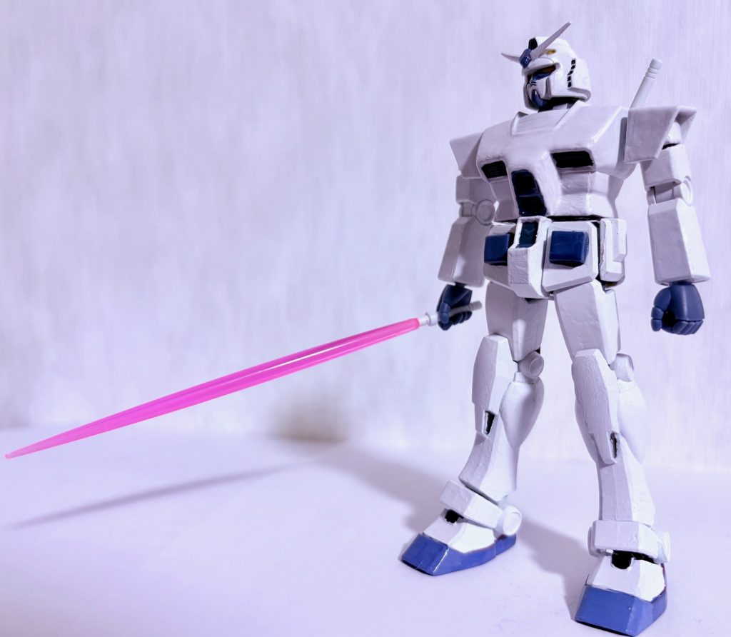 「だから僕は・・・」次にコイツを作る時は旧キットの1/60かMGのVer.2,0のどっちかでやってみようかな(gundam-kao2)