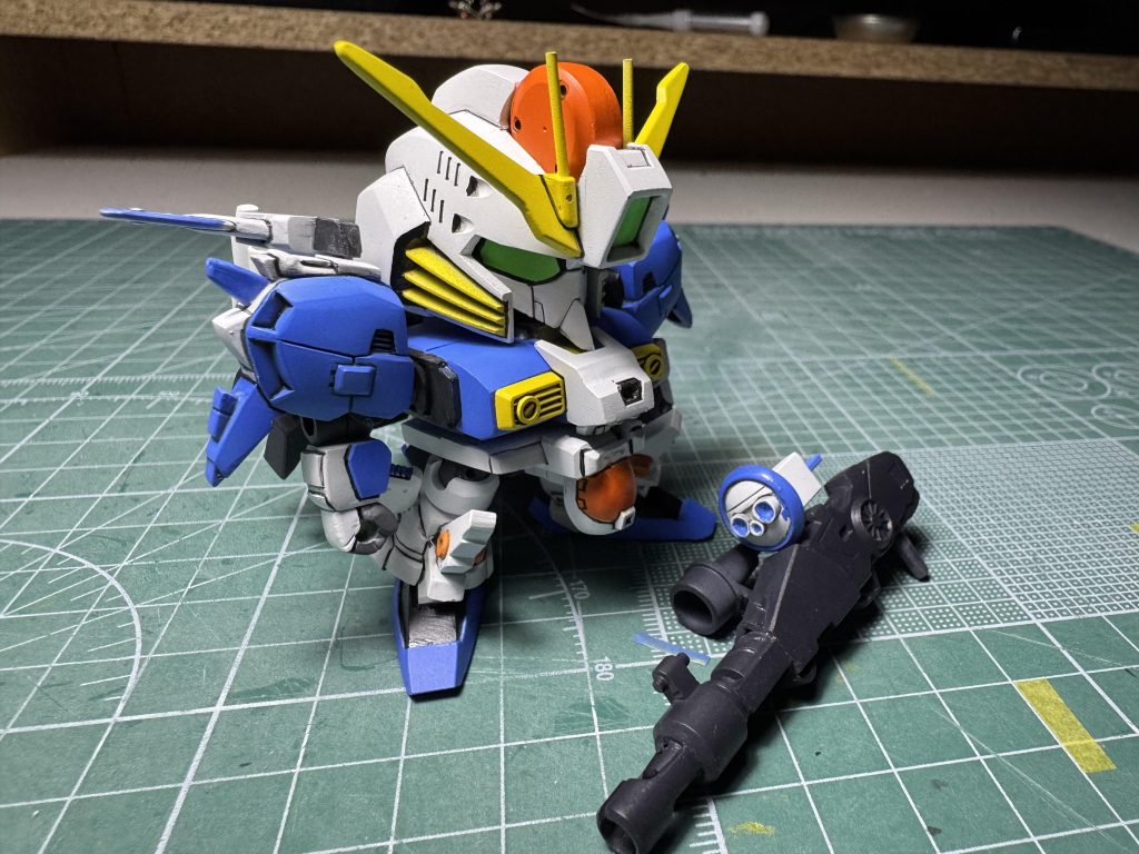 ビームスマートガンのレドームはBB戦士 ゼータプラスの物を改造して取り付けてますSガンダムにする際は取り外してできます