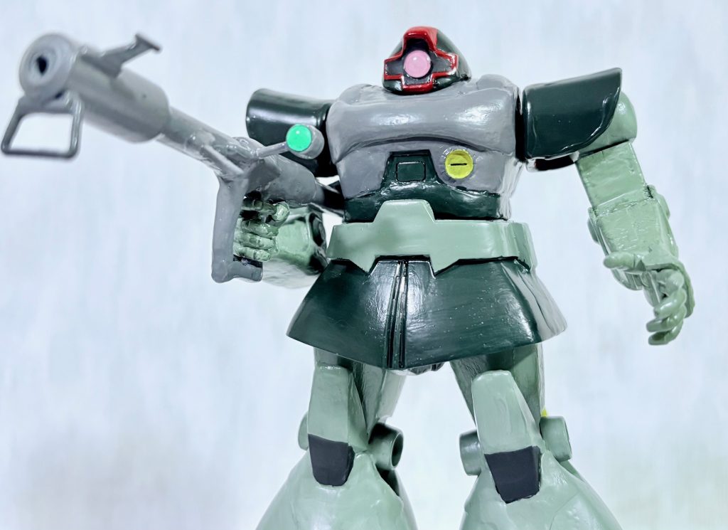 ラストは旧キット改造のリック・ドム。紫も良いけど緑も似合うのがドムの魅力の一つ(zaku-kao6)