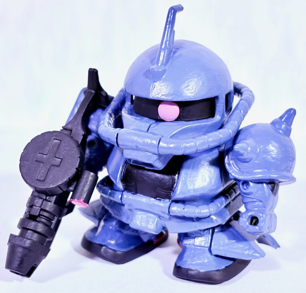 青い機体は何か惹かれるものがある(zaku-kao6)新年はジフレドか雷鳴頑駄無を作ってみるかな(gundam-kao6)