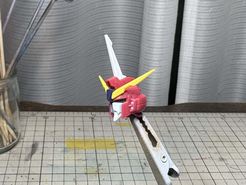 顎の棘は長かったので少しカット小顔に見えるようにしました