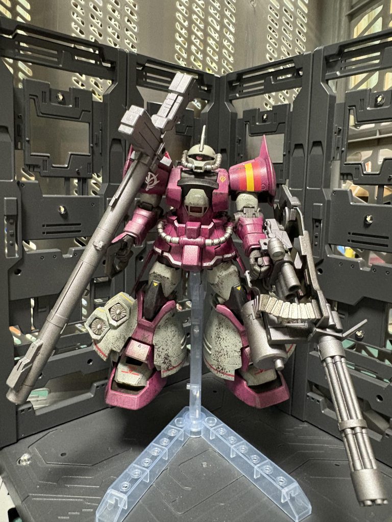 正面から。武装類は滑り込みの際の武装そのままで。