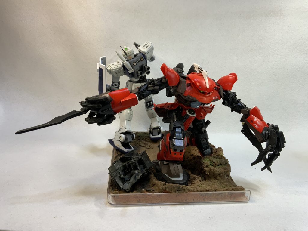 ジャブローの有名なシーンをアレンジしました。