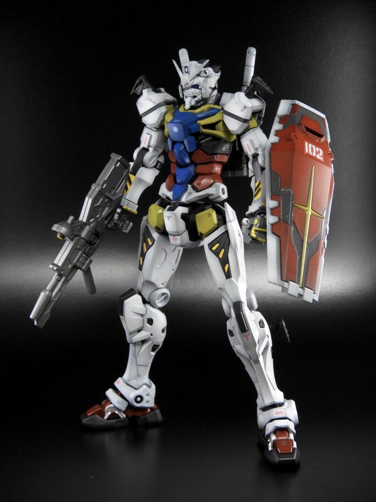 【黒立ち上げ】HG 白いガンダム–2枚目/制作者：ARIKA_gs