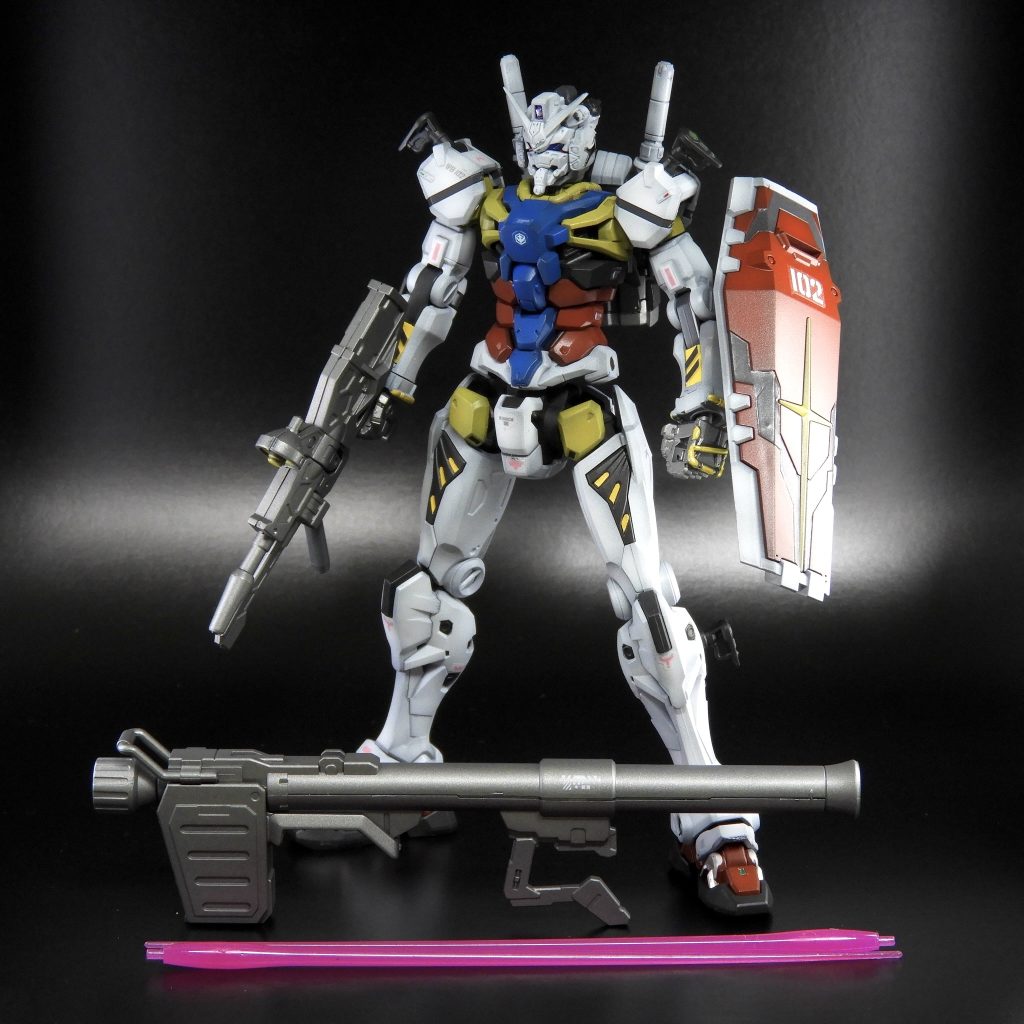 【黒立ち上げ】HG 白いガンダム–8枚目/制作者：ARIKA_gs