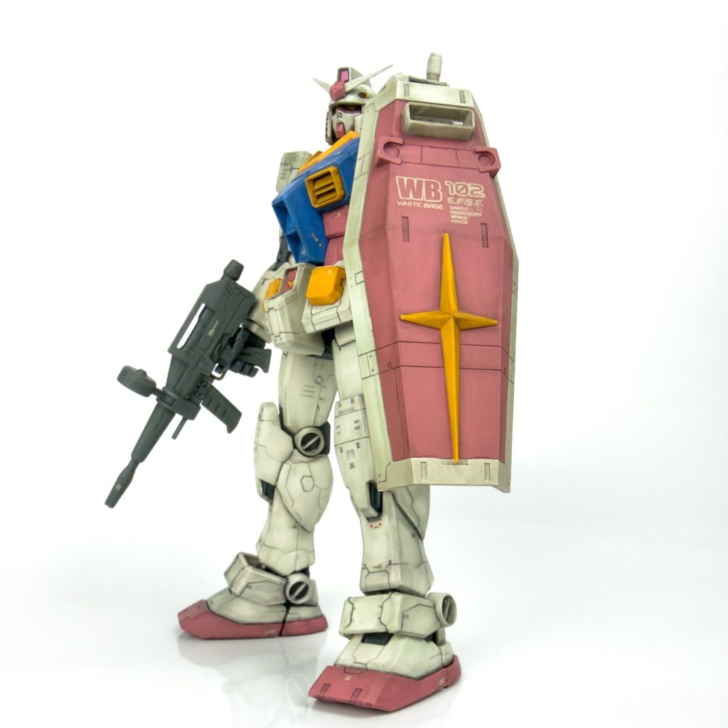 MG RX-78-2ガンダム Ver.ONE YEAR WAR 0079(ウェザリング仕上げ)–3枚目/制作者：M.マウス Ver.Le