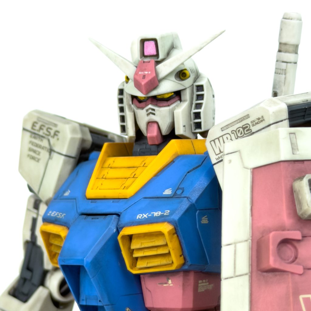 MG RX-78-2ガンダム Ver.ONE YEAR WAR 0079(ウェザリング仕上げ)