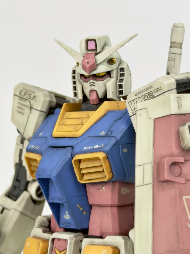 MG RX-78-2ガンダム Ver.ONE YEAR WAR 0079(ウェザリング仕上げ)