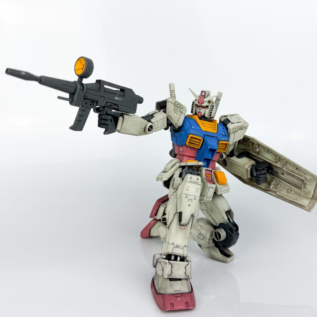 MG RX-78-2ガンダム Ver.ONE YEAR WAR 0079(ウェザリング仕上げ)–6枚目/制作者：M.マウス Ver.Le