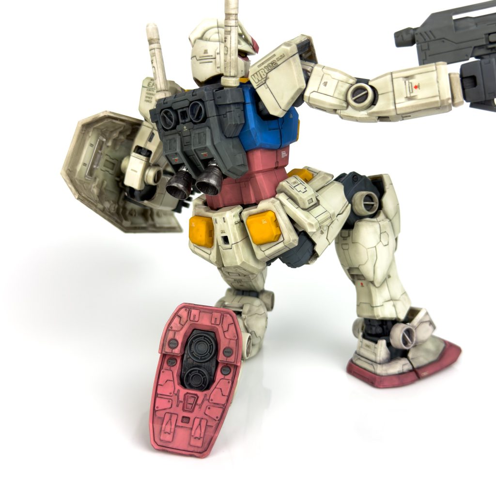 MG RX-78-2ガンダム Ver.ONE YEAR WAR 0079(ウェザリング仕上げ)–7枚目/制作者：M.マウス Ver.Le