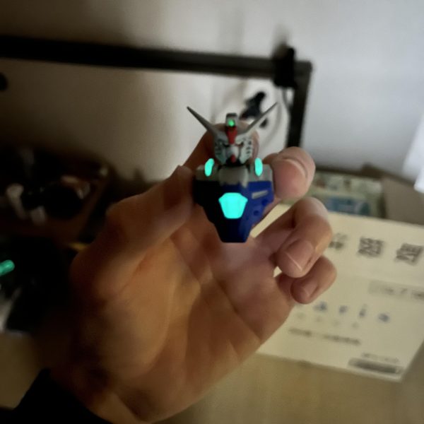蓄光塗料での発光システム上半身完成！（2枚目）