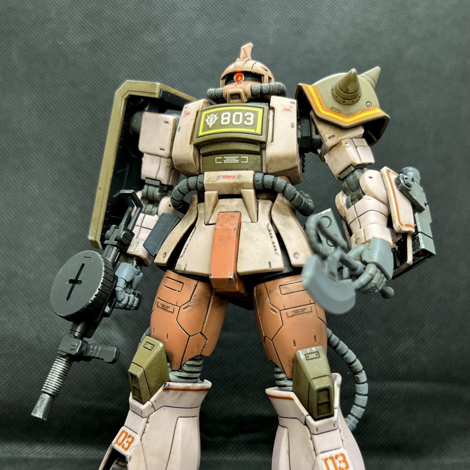 HG ザク・デザートタイプ ピンクパンサー隊機｜ごちおさんのガンプラ